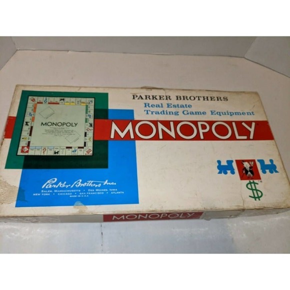 Vintage 1961 Monopoly Board Game Parker Brothers Complete Old School Cannon - Picture 11 of 11